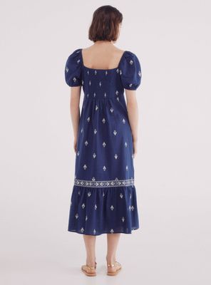 Imagen 2 del producto Vestido Midi Cenefa Volante