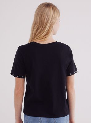 Imagen 2 del producto Polera Ojales Metálicos Mangas