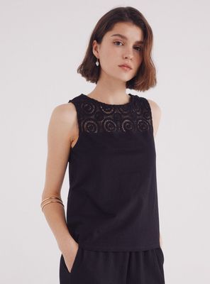 Imagen 1 del producto Polera Combinada Crochet