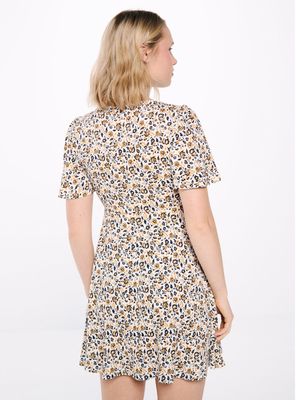 Imagen 2 del producto Vestido Corto Lazo Borlas Estampado