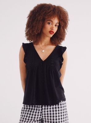 Imagen 1 del producto Polera Volantes Bordado Suizo Circular