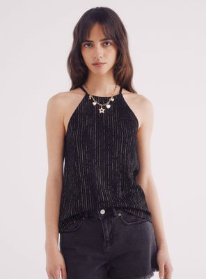 Imagen 1 del producto Top Halter Hilo Dorado