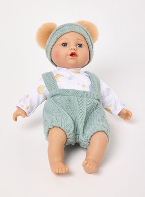 Muñeca con Overol Verde 33 cm