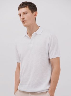 Polera Cuello Polo Algodón