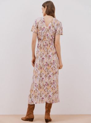 Imagen 2 del producto Vestido Largo Estampado Escote Cruzado