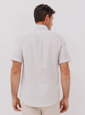 Imagen 2 del producto Camisa Print Cuadros Lisa Algodón