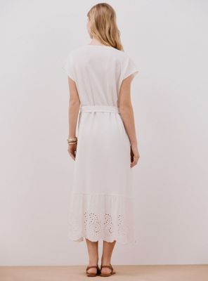 Imagen 2 del producto Vestido Camisero Bordado Bajo