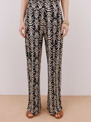 Pantalón de Punto Estampado