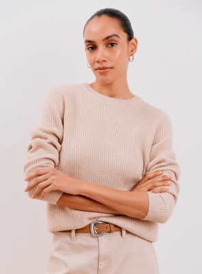 Sweater Punto Perlado Básico