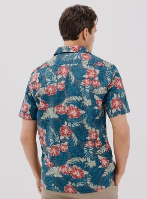 Imagen 2 del producto Camisa Estampada Flores Manga Corta