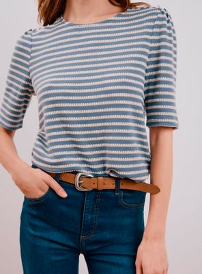 Polera Estructura Rayas