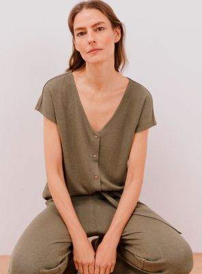 Imagen 1 del producto Polera Aspecto Rústico con Botones