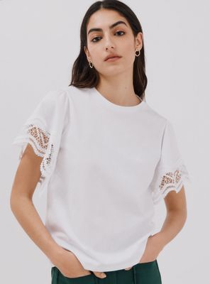 Polera Manga Pasamanería