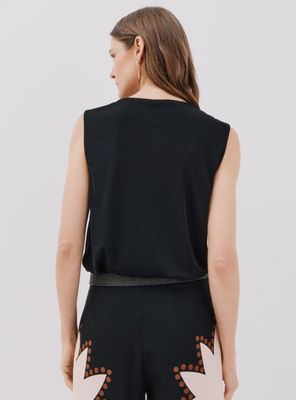 Imagen 2 del producto Top Punto Drapeado Satinado