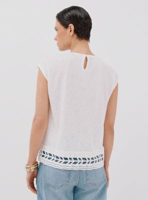 Imagen 2 del producto Polera Combinada Crochet Color