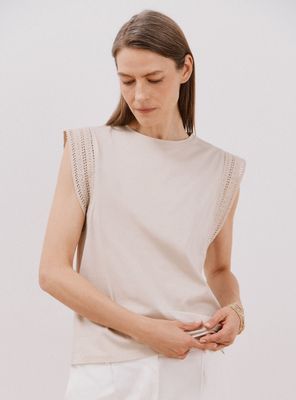 Polera Crochet Mangas