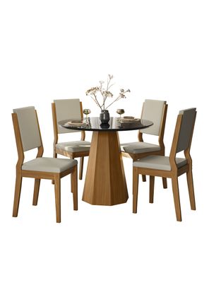 Imagen 1 del producto Juego de Comedor Isis Redonda 4 Sillas