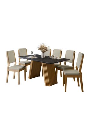 Juego de Comedor Fer Rectangular 6 Sillas