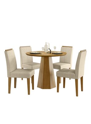 Juego de Comedor Isadora Redonda 4 Sillas