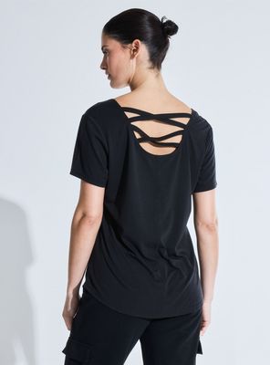 Imagen 2 del producto Polera Tela Fluida Tiras Espalda