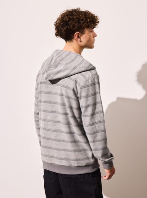 Imagen 2 del producto Polerón con Gorro y Cierre Rayado