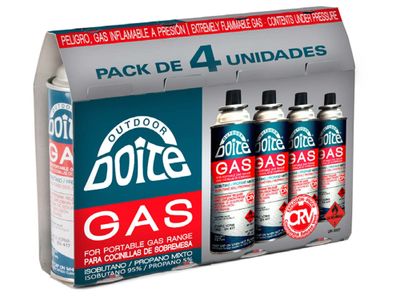 Cartucho gas 227 gr 4 unidades Doite