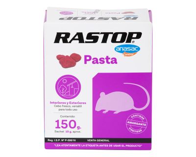 Raticida en pasta Rastop 150 gr Anasac