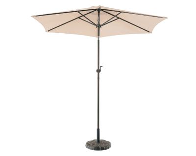 Sombrilla metálica 2,4 m crudo Outzen