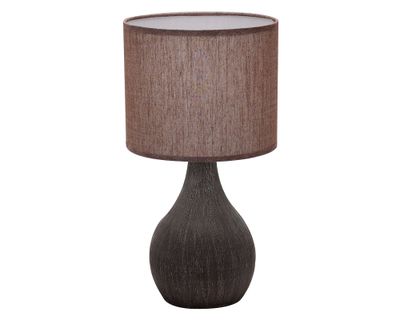 Lámpara sobremesa 1L 60W E27 Toscana III café Abitare