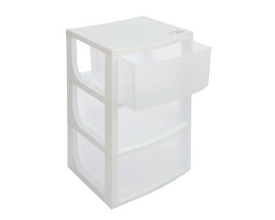 Imagen 2 del producto Mueble organizador 3 cajones blanco Wenco
