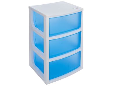 Mueble organizador 3 cajones azul Wenco