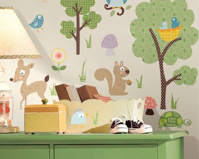 Wallstickers animales del bosque RoomMates