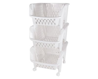 Imagen 2 del producto Carro organizador 3 niveles dispensero real blanco Reyplast