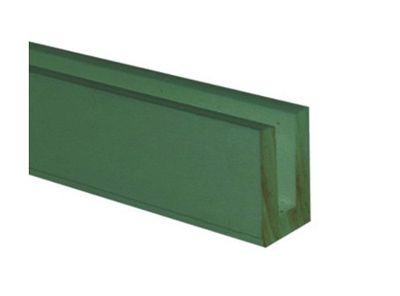 Perfil terminal U 2,4 m Treillage verde