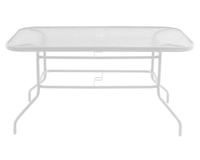 Mesa recta blanco Outzen