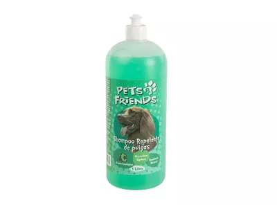 Shampoo repelente pulgas 1 litro eucaliptus Pets&Friends