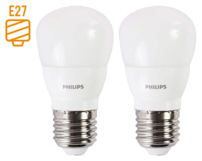 Ampolleta LED 40W E27 luz cálida 2 unidades Philips