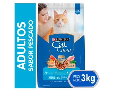 Alimento gato 3 kg pescado Cat Chow