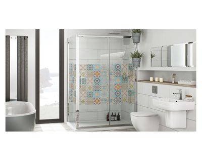 Imagen 2 del producto Vinilo adhesivo 15x15 cm Fleur 12 unidades