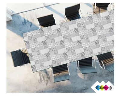 Imagen 2 del producto Vinilo adhesivo 15x15 cm grafito 12 unidades