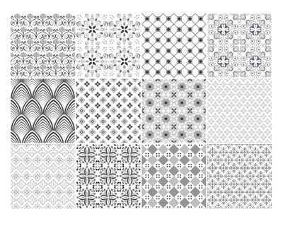 Vinilo adhesivo 15x15 cm grafito 12 unidades