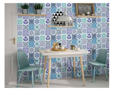 Imagen 2 del producto Vinilo adhesivo 15x15 cm Marina 12 unidades