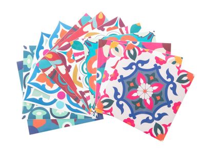 Imagen 2 del producto Vinilo adhesivo mural 15x15cm Florencia 12 unidades