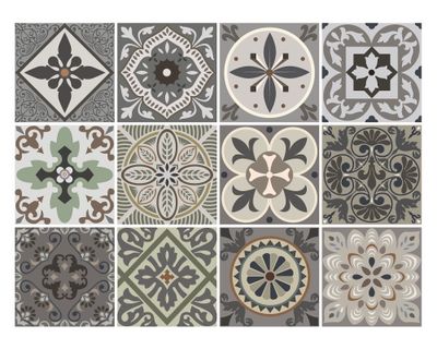 Vinilo adhesivo 15x15 cm Venecia 12 unidades