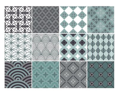 Vinilo adhesivo 15x15 cm menta 12 unidades