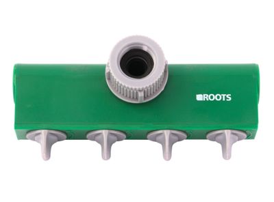 Adaptador 1'' 4 vías verde Roots