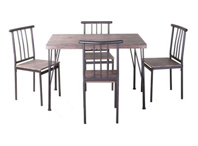 Imagen 2 del producto Comedor 4 sillas Amalio 75x110x70 cm