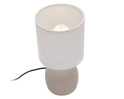 Imagen 2 del producto Lámpara sobremesa 1L E27 concreto beige Abitare