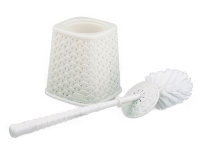 Imagen 2 del producto Basurero pedal 5,5 litros + escobilla crudo Cotidiana.