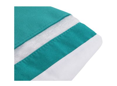 Imagen 2 del producto Set baño 3 piezas muselina turquesa/blanco Cotidiana